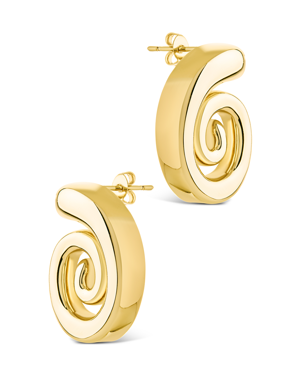 Celestia Swirl Stud Earrings