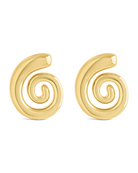 Celestia Swirl Stud Earrings