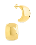 Noelle Bold Smooth Hoop Earrings