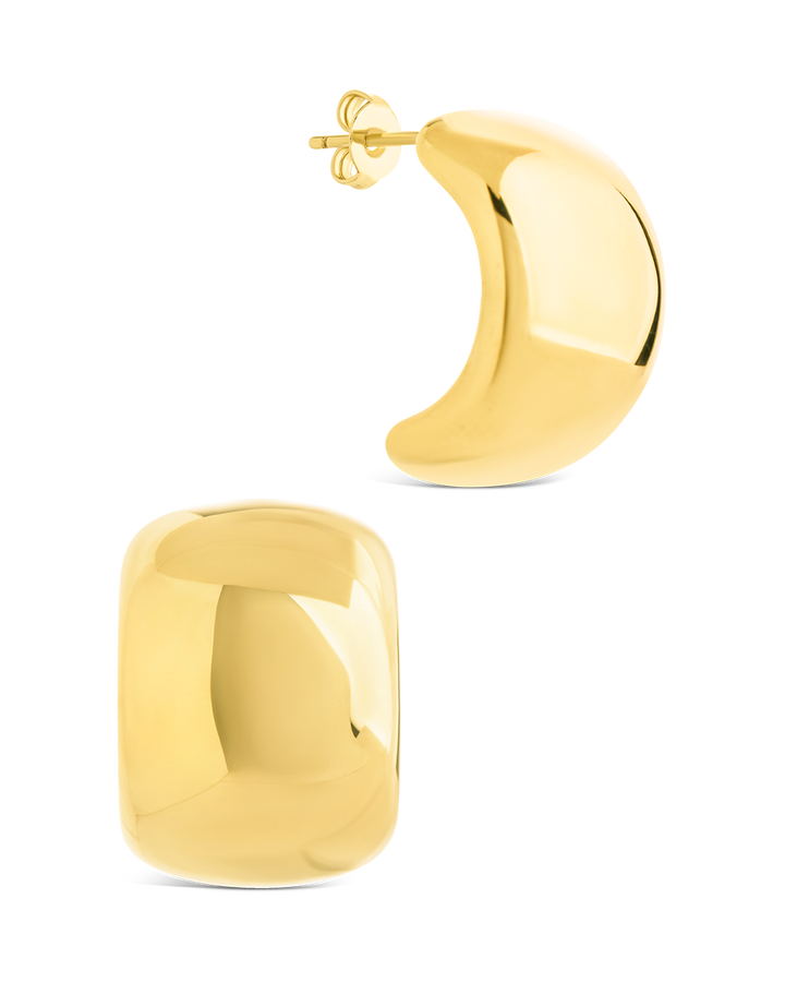 Noelle Bold Smooth Hoop Earrings