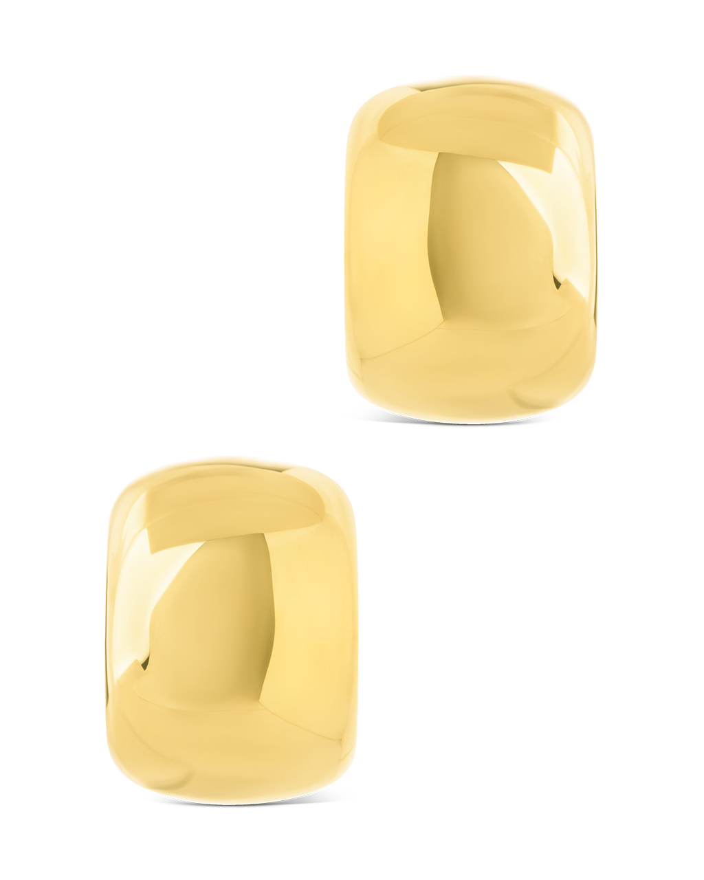 Noelle Bold Smooth Hoop Earrings