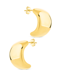 Noelle Bold Smooth Hoop Earrings