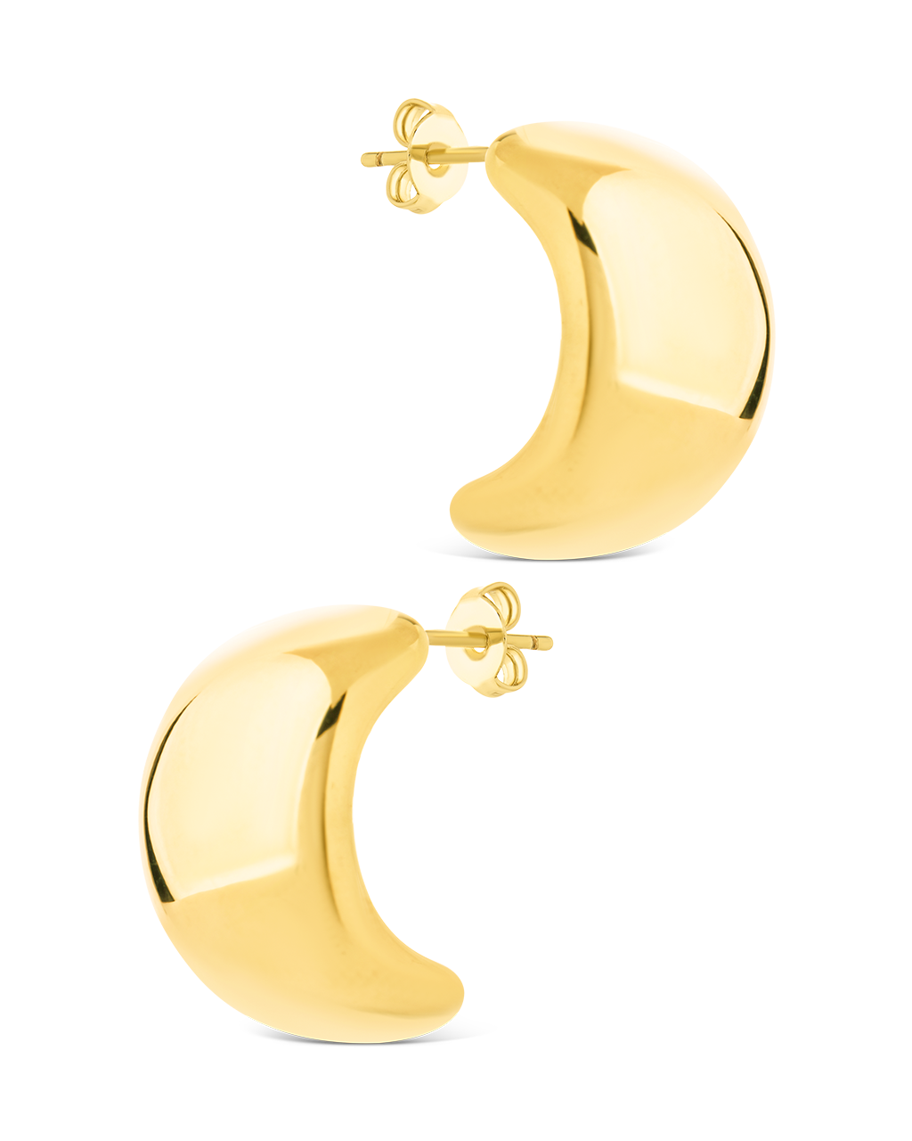 Noelle Bold Smooth Hoop Earrings