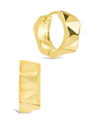 Ginevra Bolt Luxe Hoop Earrings