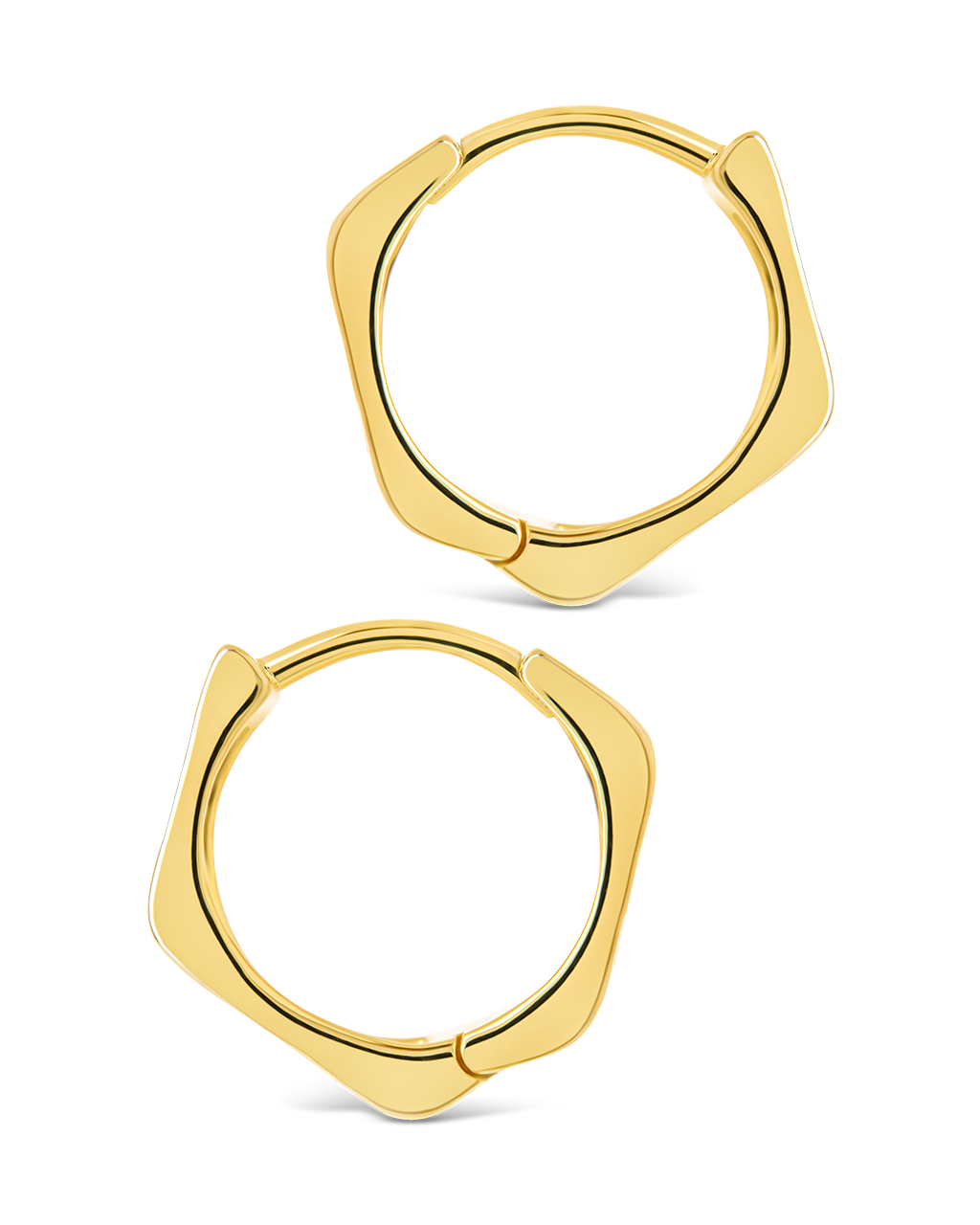 Ginevra Bolt Luxe Hoop Earrings