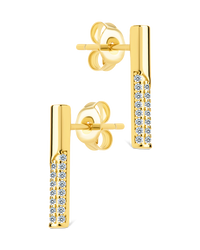 Colette Angular Accent Crawler Earrings