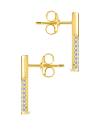 Colette Angular Accent Crawler Earrings