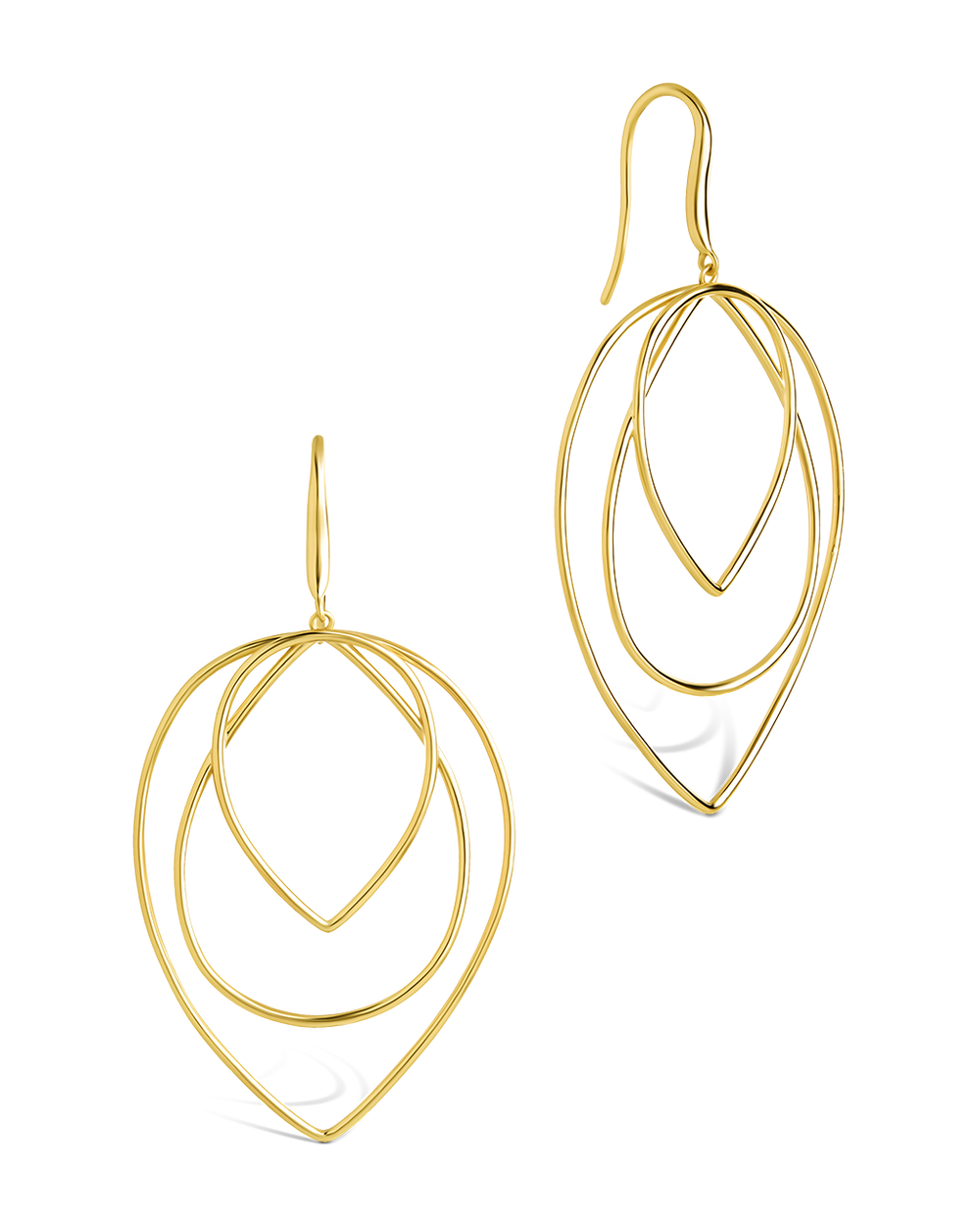 Sharon Layered Teardrop Dangle Earrings