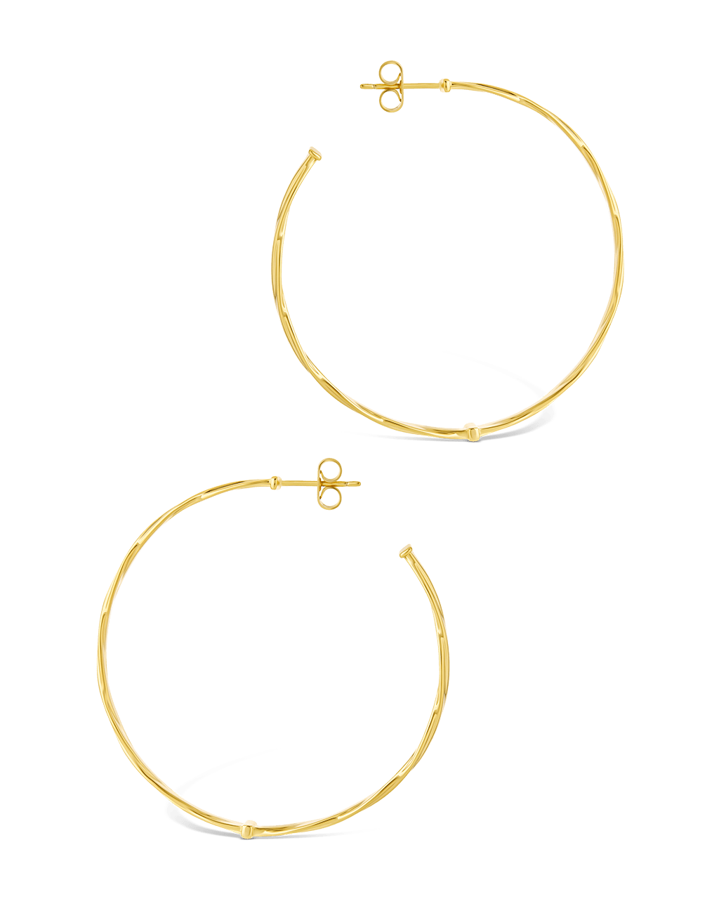 Temperance Braided Hoops - Sterling Forever