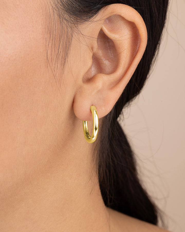 Carmen Polished Infinity Micro Hoops