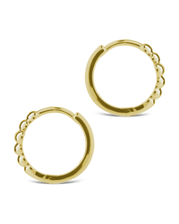 Patrycja Beaded Cross Micro Hoops