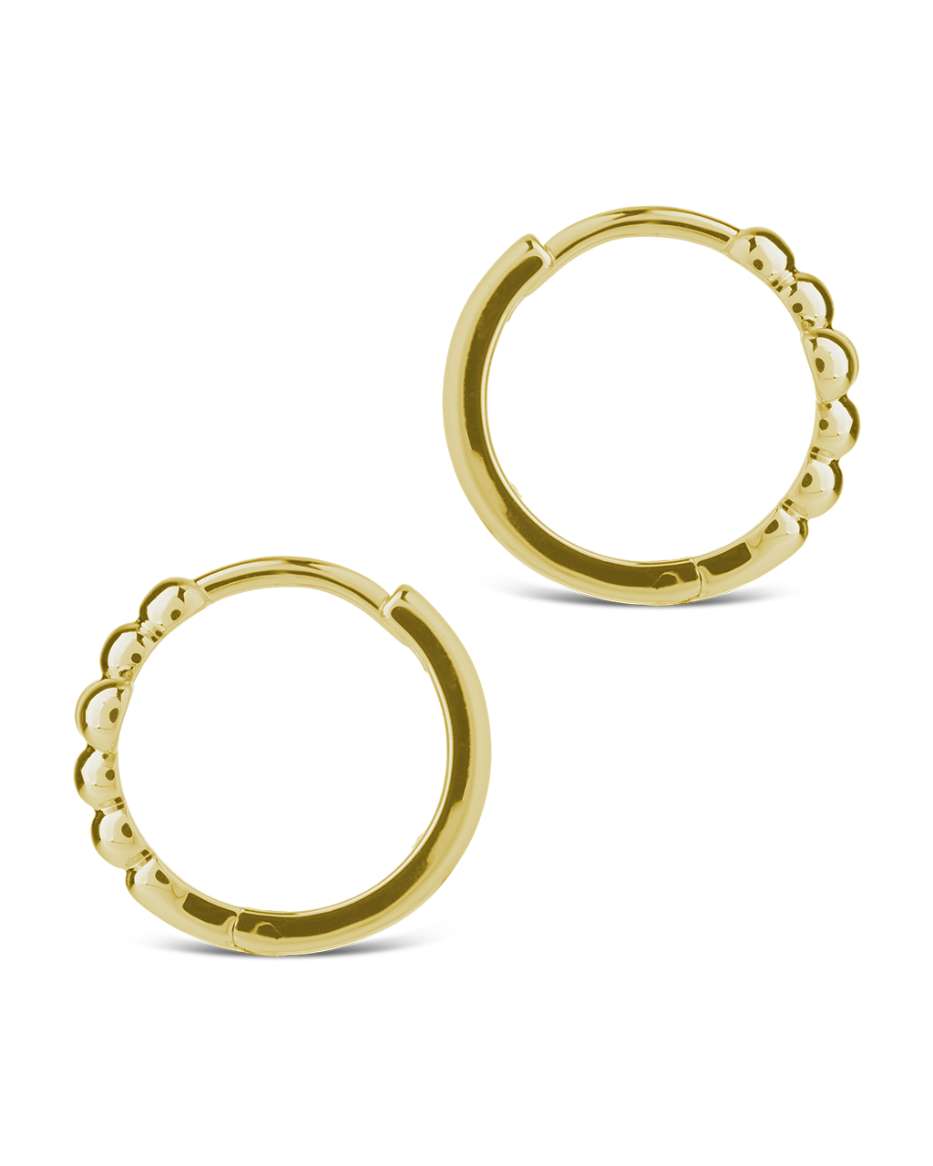 Patrycja Beaded Cross Micro Hoops
