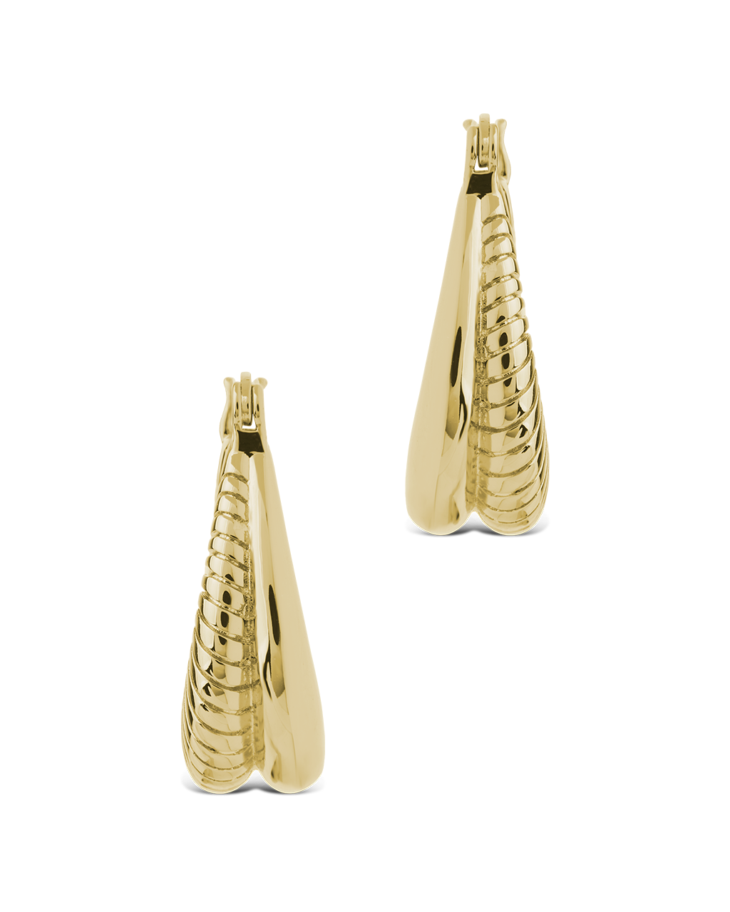 Athena Ribbed Hoops