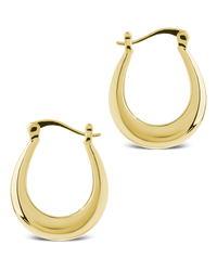 Athena Ribbed Hoops