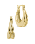 Athena Ribbed Hoops