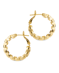 Harlee Geometric Link Hoops