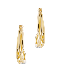 Hayden Sculpted Wave Hoops