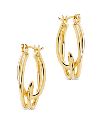 Hayden Sculpted Wave Hoops