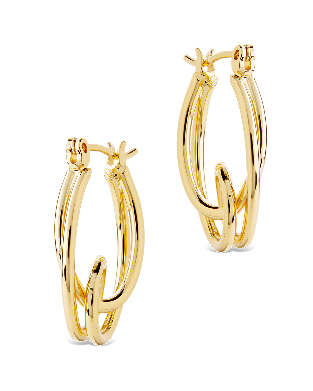 Hayden Sculpted Wave Hoops