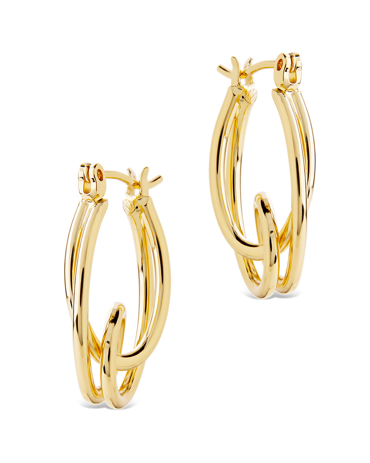 Hayden Sculpted Wave Hoops