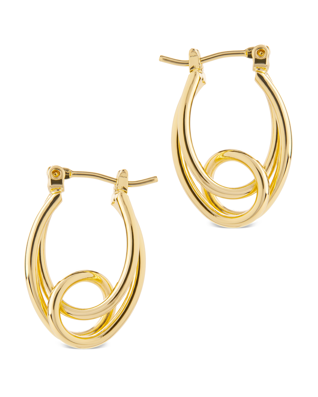 Hayden Sculpted Wave Hoops