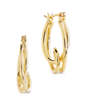 Hayden Sculpted Wave Hoops