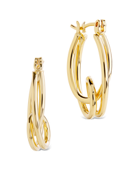 Hayden Sculpted Wave Hoops