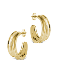 Kassidy Double Curve Bold Hoops