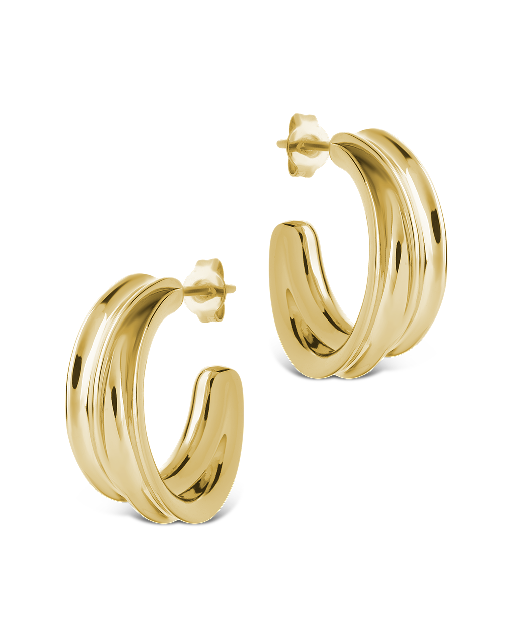 Kassidy Double Curve Bold Hoops