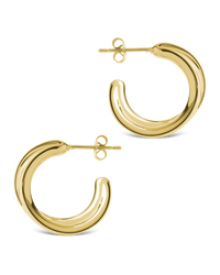 Kassidy Double Curve Bold Hoops