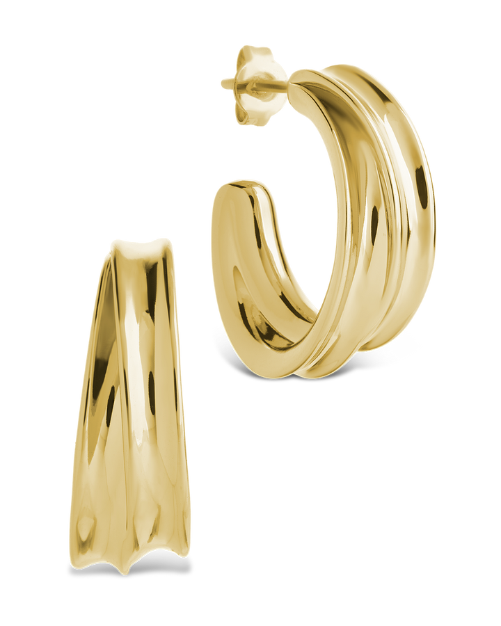 Kassidy Double Curve Bold Hoops