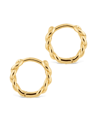 Maeve Rounded Link Hoops - Sterling Forever
