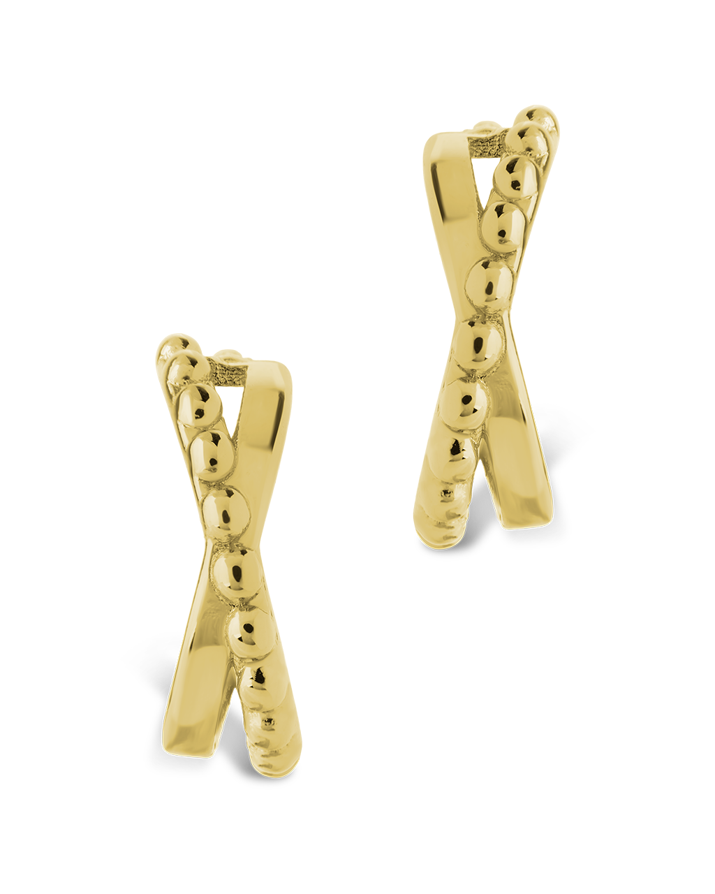 Hinged Hoop Huggie Earrings