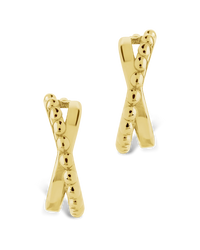 Hinged Hoop Huggie Earrings