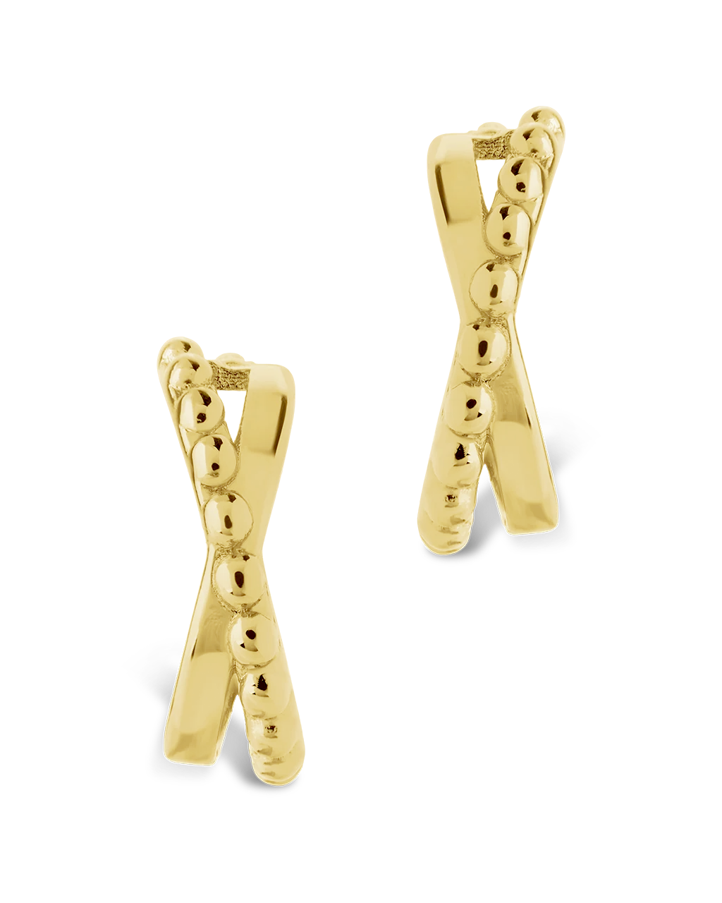 Hinged Hoop Huggie Earrings