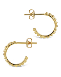 Hinged Hoop Huggie Earrings