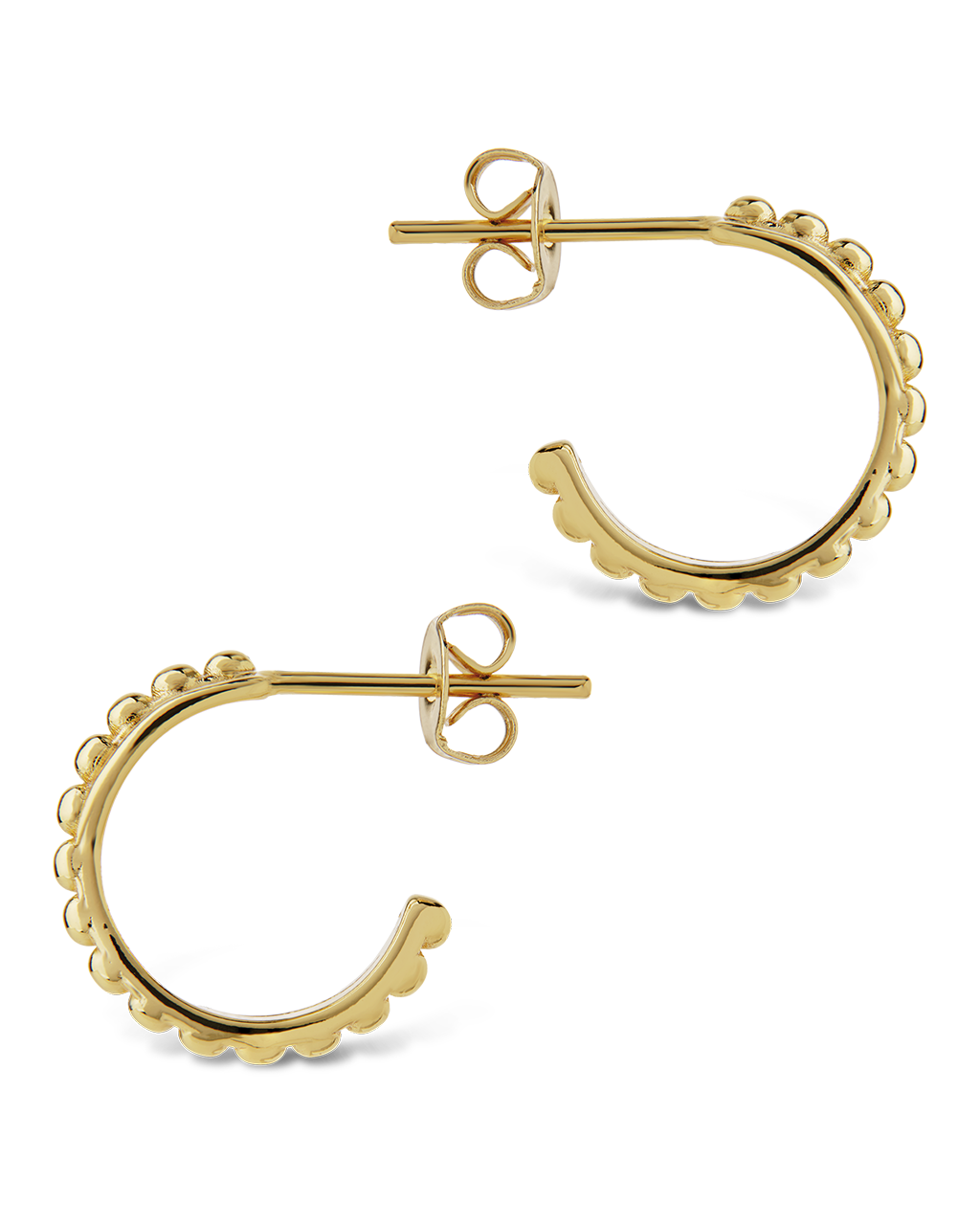 Hinged Hoop Huggie Earrings