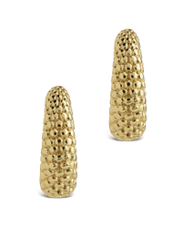 Twisted Ribbed Hoop Earrings