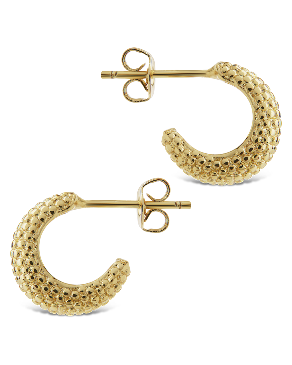 Twisted Ribbed Hoop Earrings
