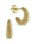 Twisted Ribbed Hoop Earrings
