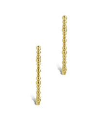 Beaded Chain Hoop Earrings