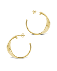 Wide Tube Hoop Earrings