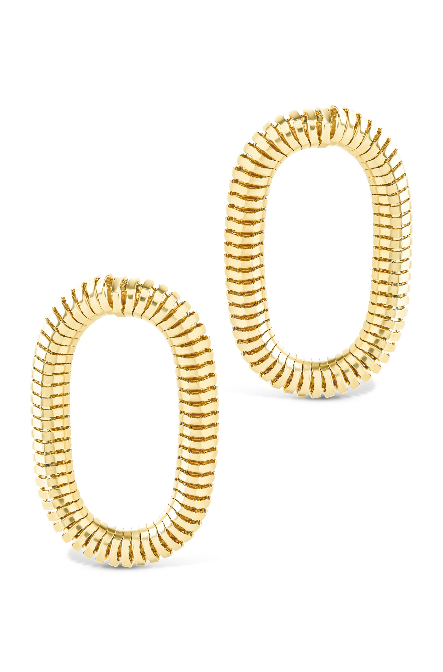 Sterling Silver Indigo Snake Chain Circle Studs