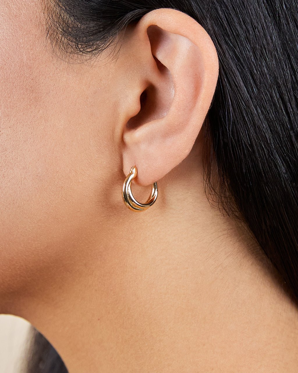 Sterling Silver Janice Twisted Hoop Earrings - Sterling Forever