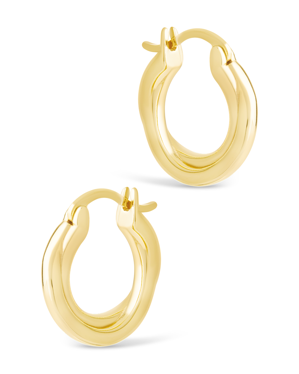 Sterling Silver Janice Twisted Hoop Earrings