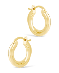 Sterling Silver Janice Twisted Hoop Earrings - Sterling Forever