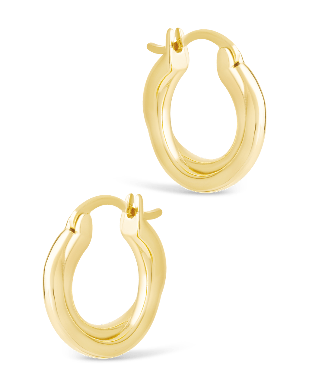 Sterling Silver Janice Twisted Hoop Earrings - Sterling Forever