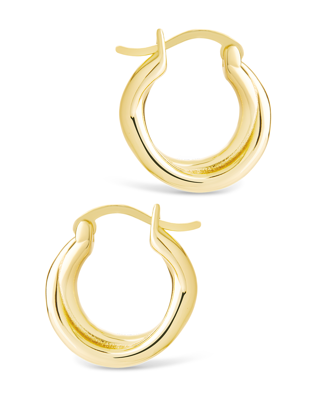 Sterling Silver Janice Twisted Hoop Earrings