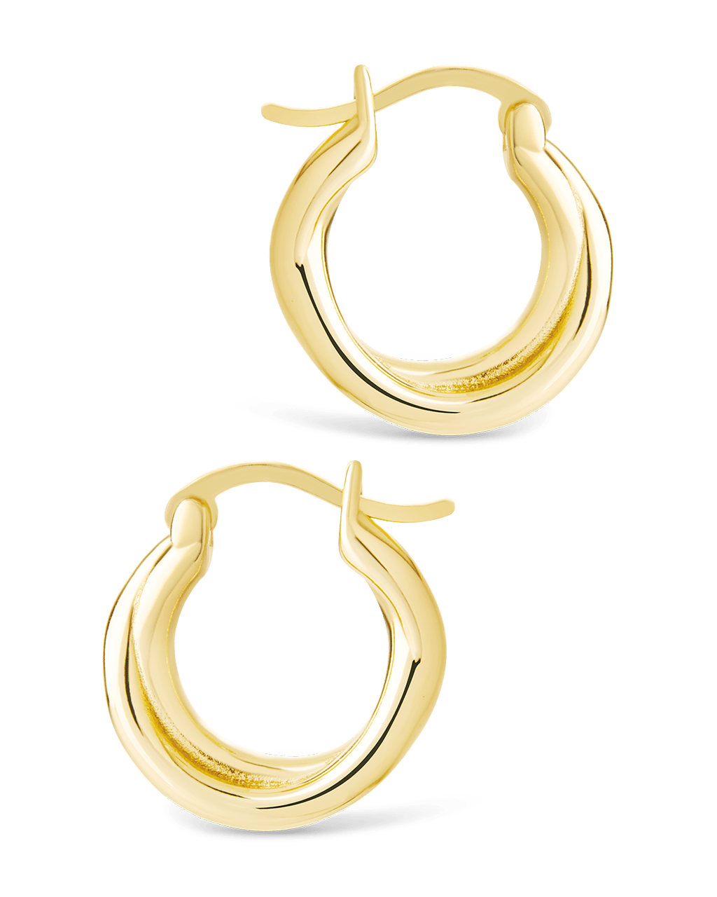 Sterling Silver Janice Twisted Hoop Earrings - Sterling Forever