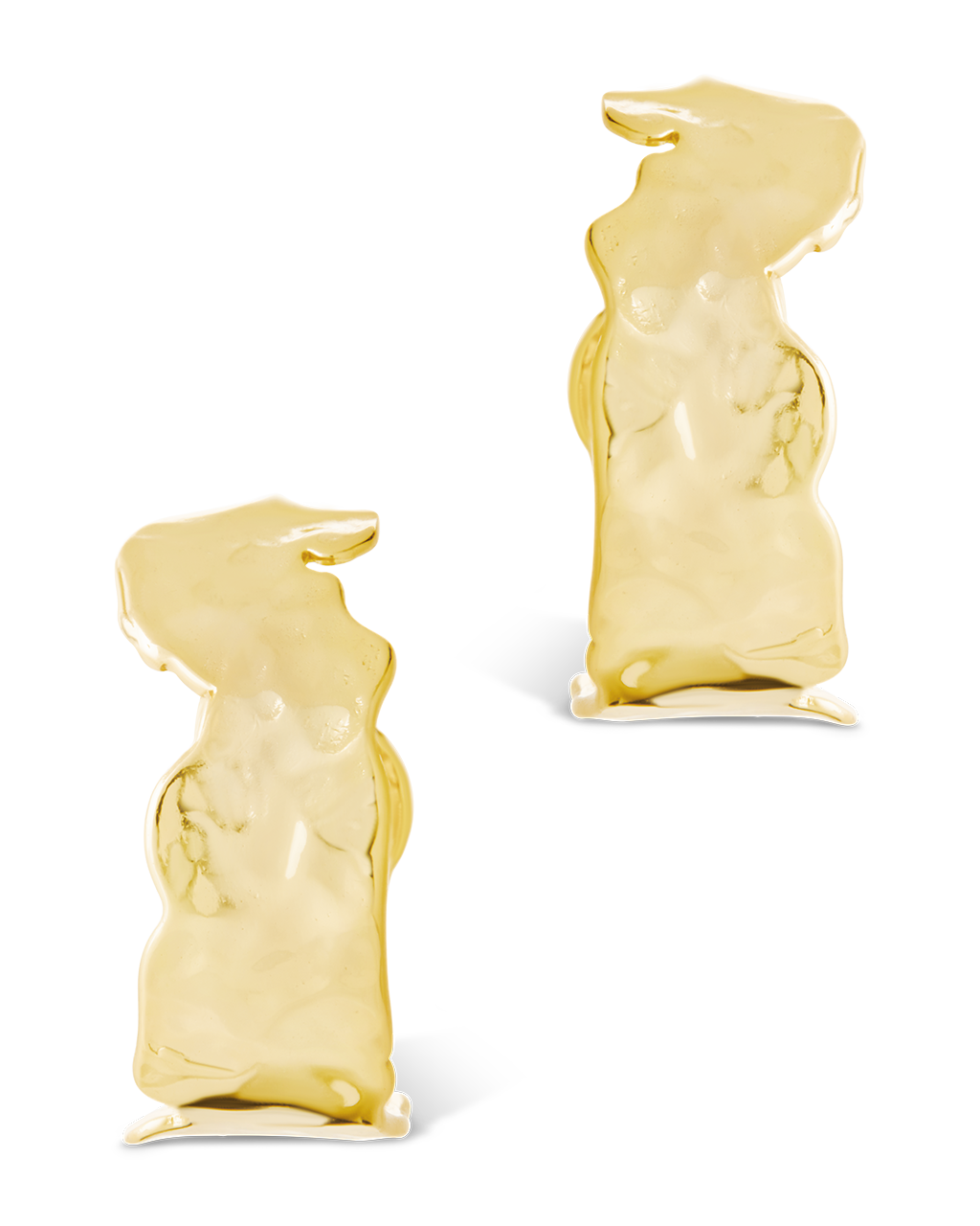 Sterling Silver Anna Textured Hoop Earrings